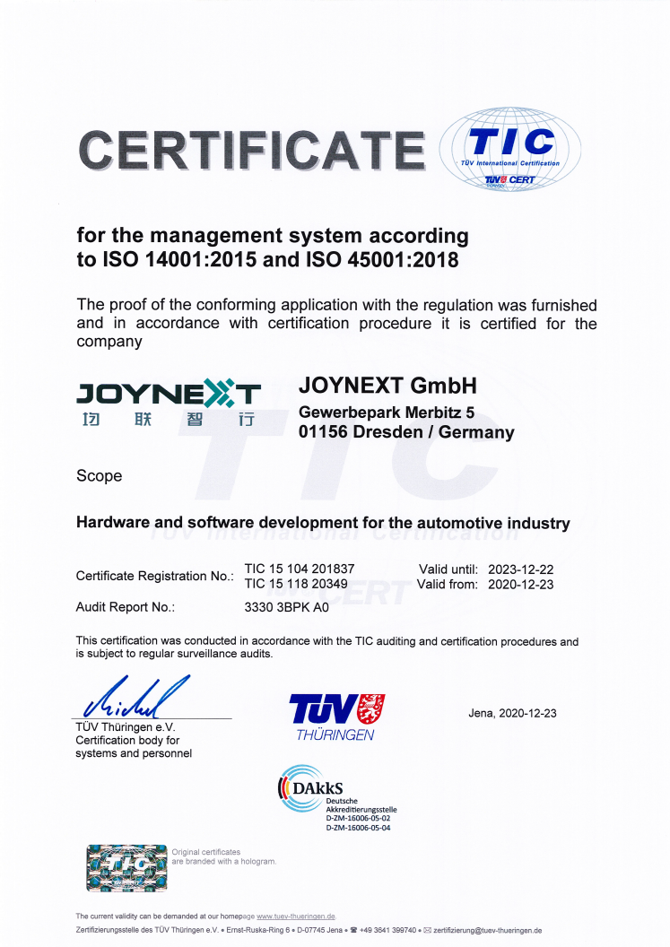 ISO 14001 and ISO 45001